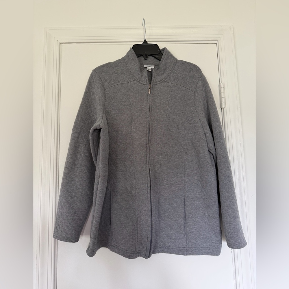 Croft & Barrow Women's Charcoal Quilted Jacket